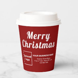 Gobelets En Papier Christmas Business Red Paper Cup