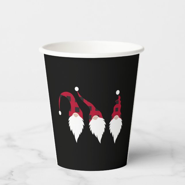 Gobelets En Papier Christmas Gnomes (Recto)