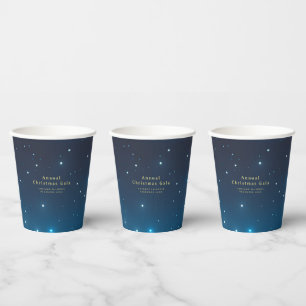 Gobelets En Papier Christmas Holiday Blue Paper cup