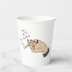 Gobelets En Papier Cigarette à la main anti-Valentin