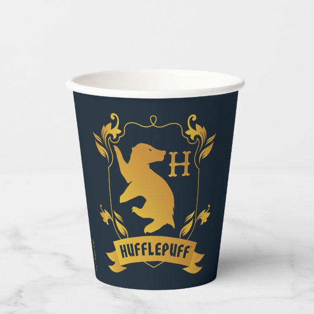 Gobelets En Papier Cimetière de maison HUFFLEPUFF™ Orné (Recto)