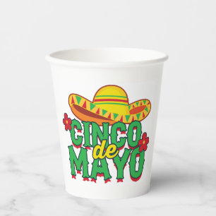 Gobelets En Papier Cinco de Mayo Fiesta