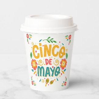 Gobelets En Papier Cinco de Mayo Tasse de Café Fête Mexicaine Festive