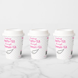 Gobelets En Papier Citations De Thé Papier Personnalisé Tasses De Thé