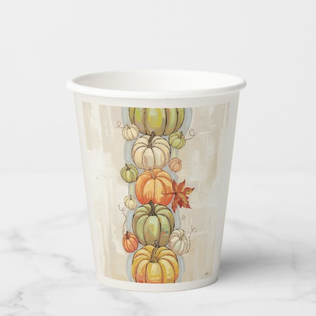 Gobelets En Papier Citrouille (Recto)