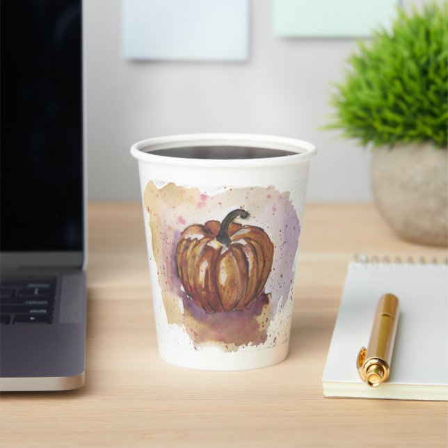 Gobelets En Papier Citrouille de tasses de papier (Insitu)