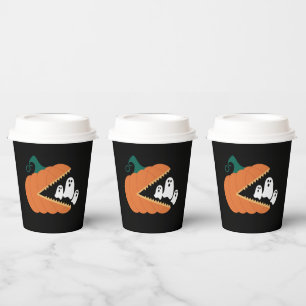 Gobelets En Papier Citrouille d'Halloween Garçons Enfants Drôles Fant