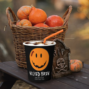 Gobelets En Papier Citrouille face Wicked Brew ID224