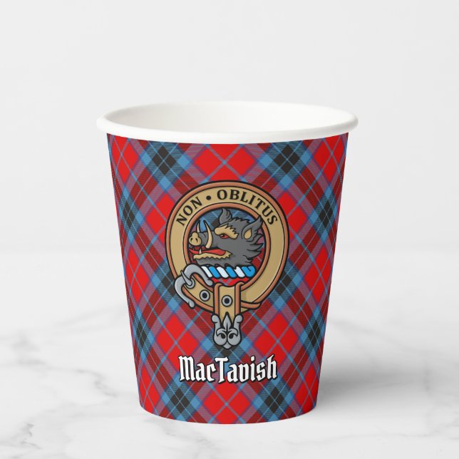 Gobelets En Papier Clan MacTavish Crest tasses en papier (Recto)