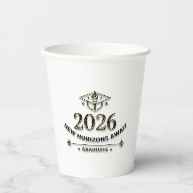 Gobelets En Papier Class of 2026 / Vasos de Papel (Recto)