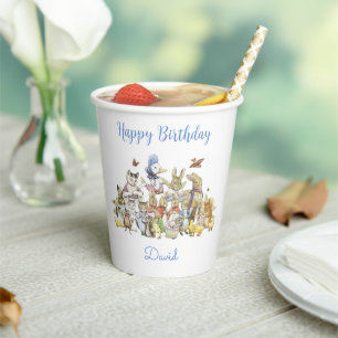 Gobelets En Papier Classic Peter le lapin Anniversaire Coupe de papie