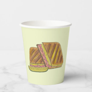 Gobelets En Papier Classique Miami Cubain Sandwich Ham Porc Fromage S