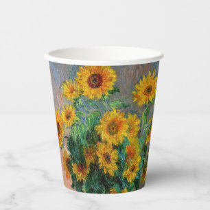 Gobelets En Papier Claude Monet - Bouquet de tournesols
