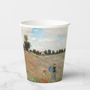 Gobelets En Papier Claude Monet - Champ de pavot