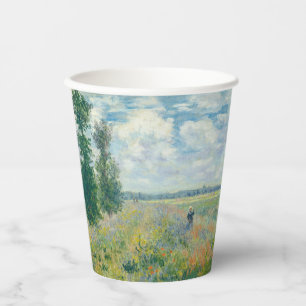 Gobelets En Papier Claude Monet - Champs de pavot près d'Argenteuil (