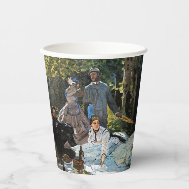 Gobelets En Papier Claude Monet - Déjeuner sur l'herbe, panneau droit (Recto)