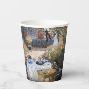 Gobelets En Papier Claude Monet - Le Déjeuner, panneau décoratif