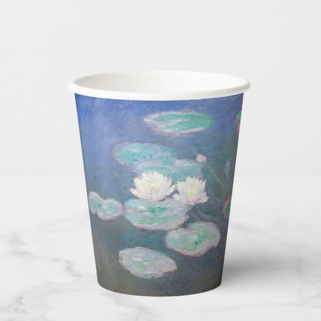 Gobelets En Papier Claude Monet - Lys à eau, effet du soir (Recto)