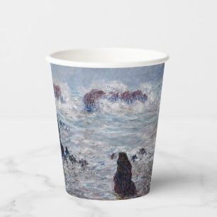 Gobelets En Papier Claude Monet - Tempête au large de la côte de Bell
