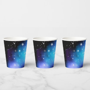 Gobelets En Papier Clouages spatiaux Galaxy Starlight