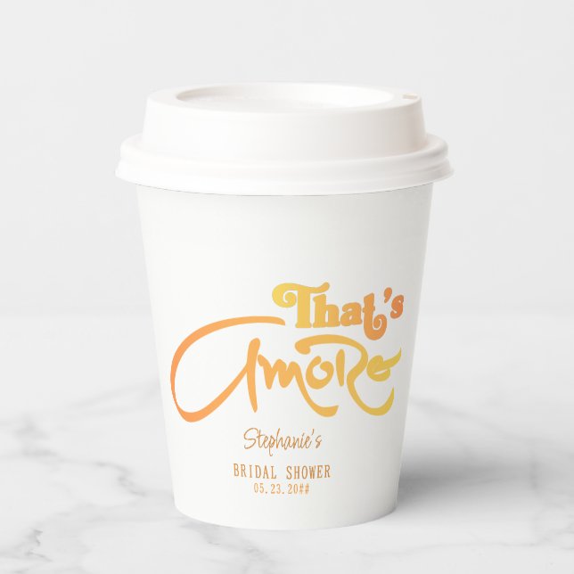 Gobelets En Papier Cocktail Aperol Italien C'est l'amour Enterrement  (Recto)