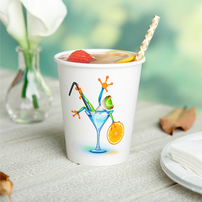 Gobelets En Papier Cocktail Frog (Créateur téléchargé)