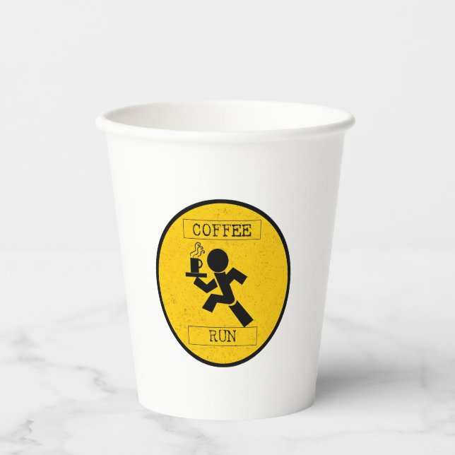 Gobelets En Papier Coffee Run (Recto)