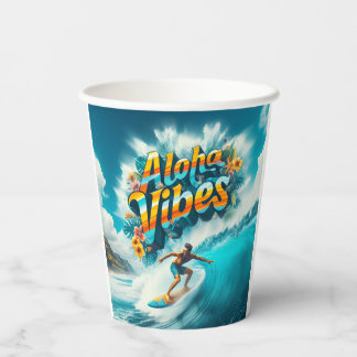Gobelets En Papier Collection Vagues & Envie de Voyager