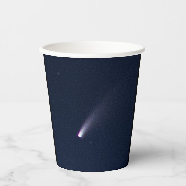 Gobelets En Papier Comète NEOWISE dans le ciel nocturne (Recto)