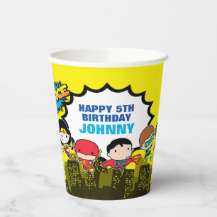 Gobelets En Papier Comics DC Justice League - Anniversaire de Chibi