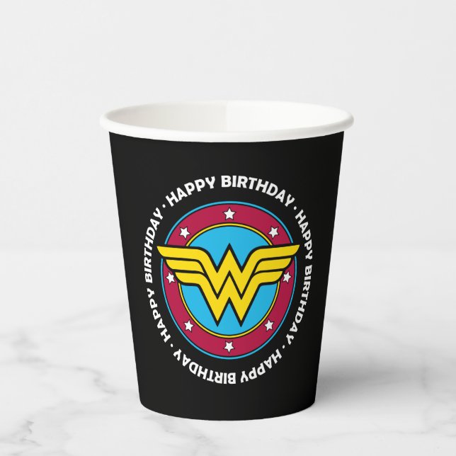 Gobelets En Papier Comics DC | Wonder Woman Circle & Stars Anniversai (Gauche)
