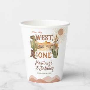 Gobelets En Papier Comment L'Occident Était Un Cowboy De Fête D'Anniv