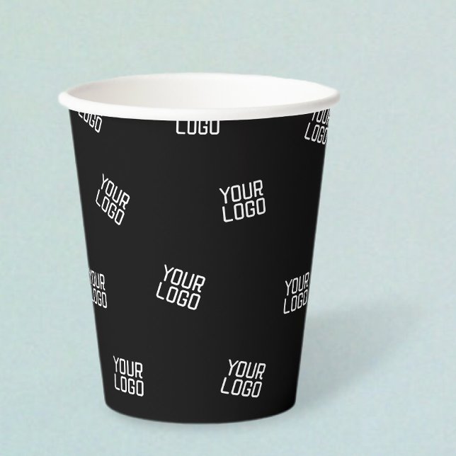 Gobelets En Papier Conception aléatoire, logo ou image d'entreprise (Créateur téléchargé)