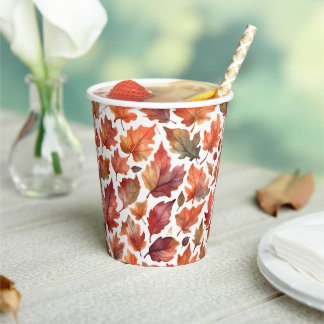 Gobelets En Papier Conception de motif Rustic Radiance