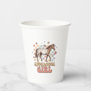 Gobelets En Papier Conception de T-Shirt Western Cheval Vintage Appal