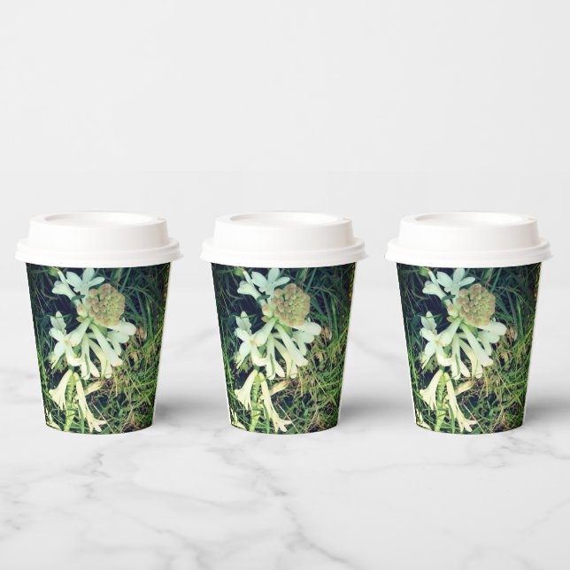 Gobelets En Papier Conception naturelle chic tasse en papier (Multi)