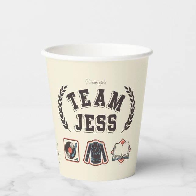 Gobelets En Papier Conception Team Jess Gilmore Girls (Recto)