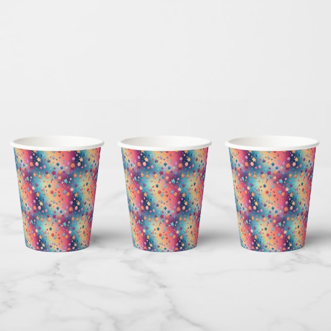 Gobelets En Papier Confetti Bliss (Multi)