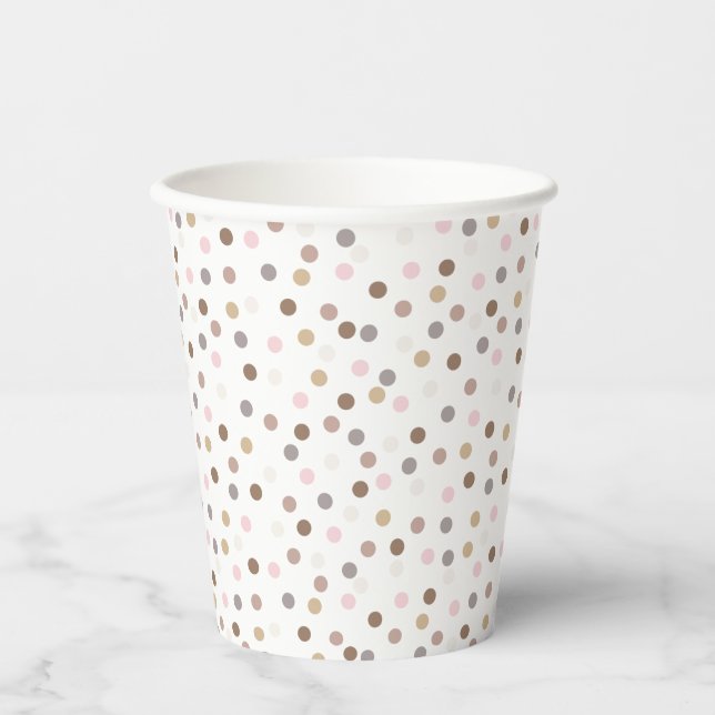 Gobelets En Papier Confetti Chic (Points) (Recto)