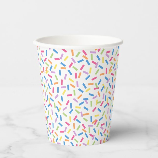 Gobelets En Papier Confetti Dazzle (Sprinkles) (Recto)