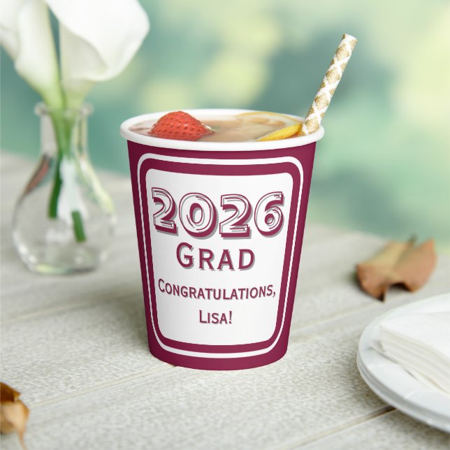 Gobelets En Papier Congratulations Graduate Paper Cup (Insitu)