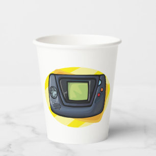 Gobelets En Papier Console de jeu portable rétro des années 90 pour j
