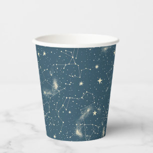 Gobelets En Papier Constellation céleste - Nuit étoilée (1)