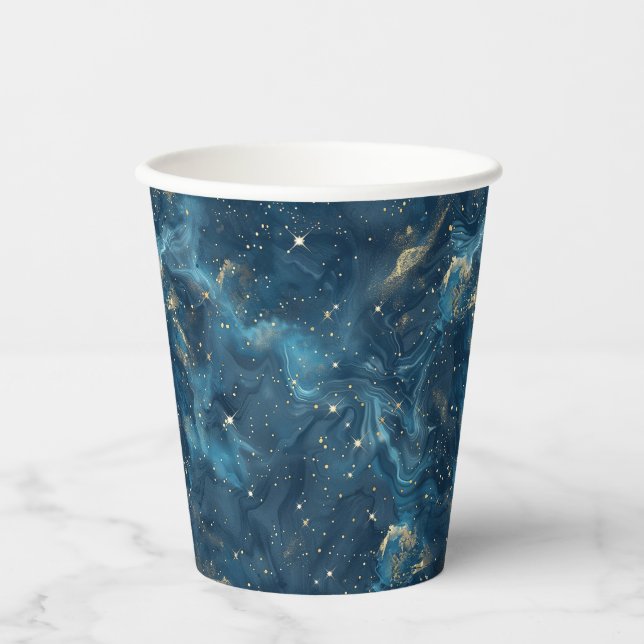 Gobelets En Papier Constellation céleste - Nuit étoilée (8) (Recto)