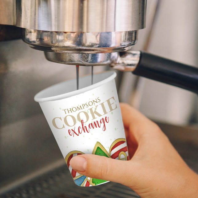 Gobelets En Papier Cookies de Noël Whimsical Sweet Holiday Plaisant (Christmas cookies holiday paper cup)