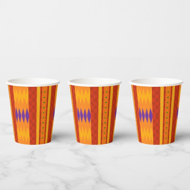 Gobelets En Papier Cool Moderne Kwanzaa Coupes papier d'impression (Multi)