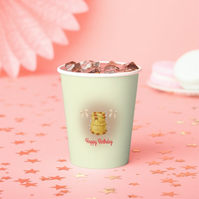 Gobelets En Papier Coquette Birthday Paper Cups (Insitu)