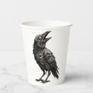 Gobelets En Papier Corbeau zombie