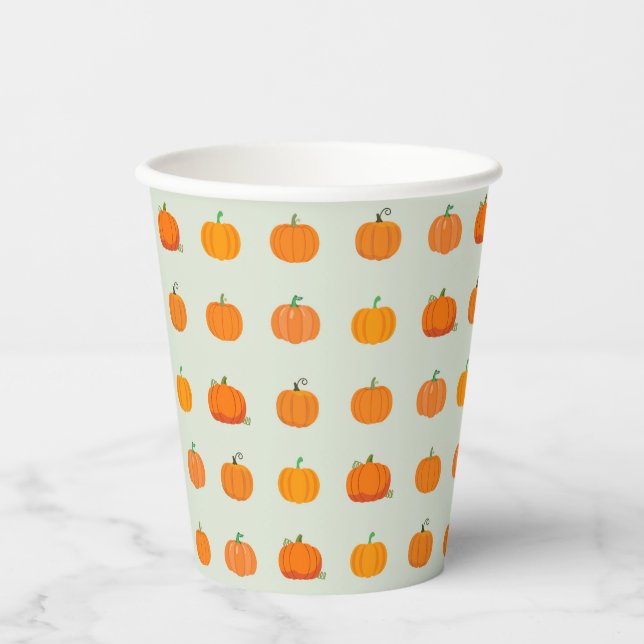 Gobelets En Papier Correctif citrouille (Recto)