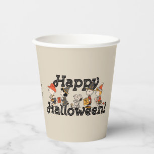 Gobelets En Papier Cortège joyeux d'Halloween de la bande de Peanuts